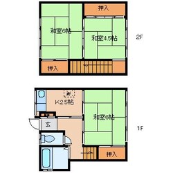 堅田住宅の物件間取画像